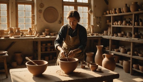 Potiers et artisans d art façonnent le patrimoine local
